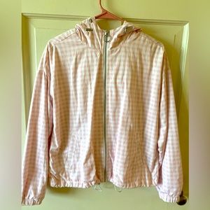 Checkered Pink & White Light Weight Jacket | S| Forever 21|